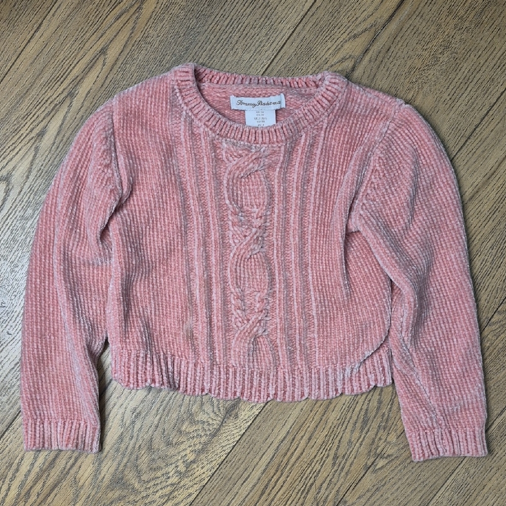 Tommy Bahama Pink Cable Knit Sweater
